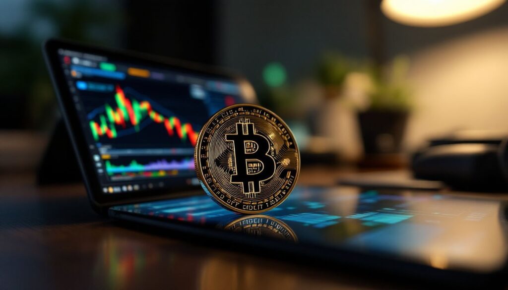 Op deze foto zie je bitcoin als voorbeeld van crypto termen