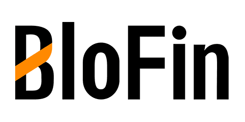 Op deze foto zie je het BloFin logo