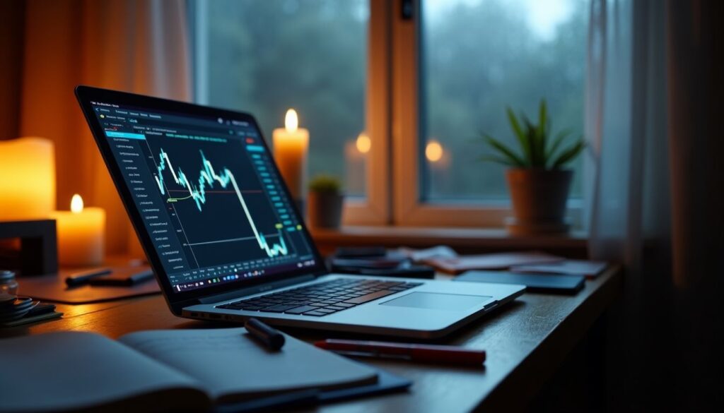 Op deze foto zie je koersen van een crypto dip